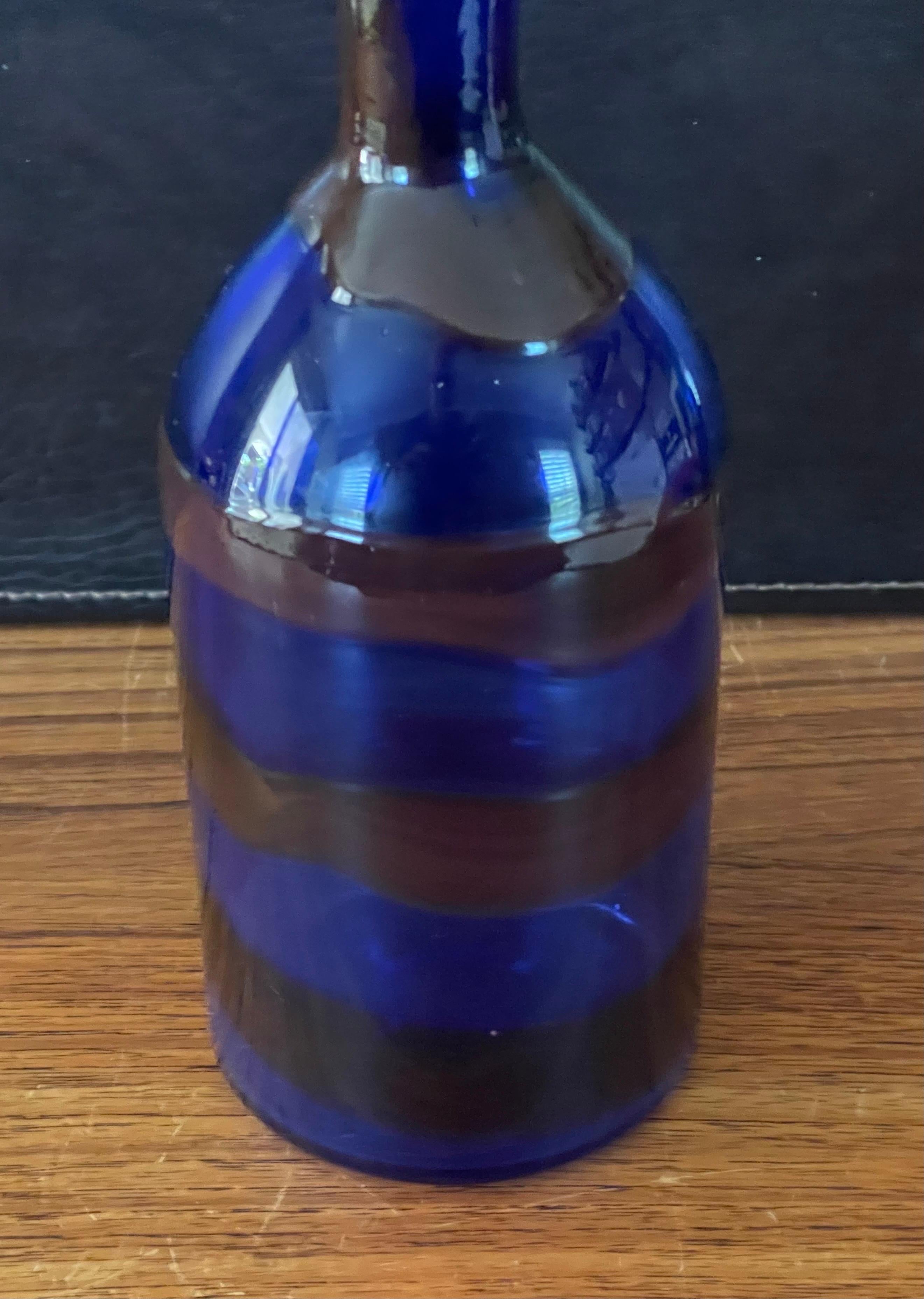 Hand-Crafted Gorgeous Art Glass Decanter by Murano Glass For Sale