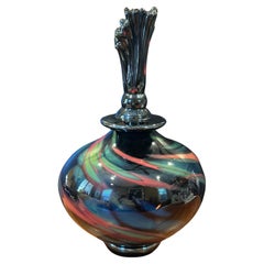 Gorgeous Art Glass Lidded Jar