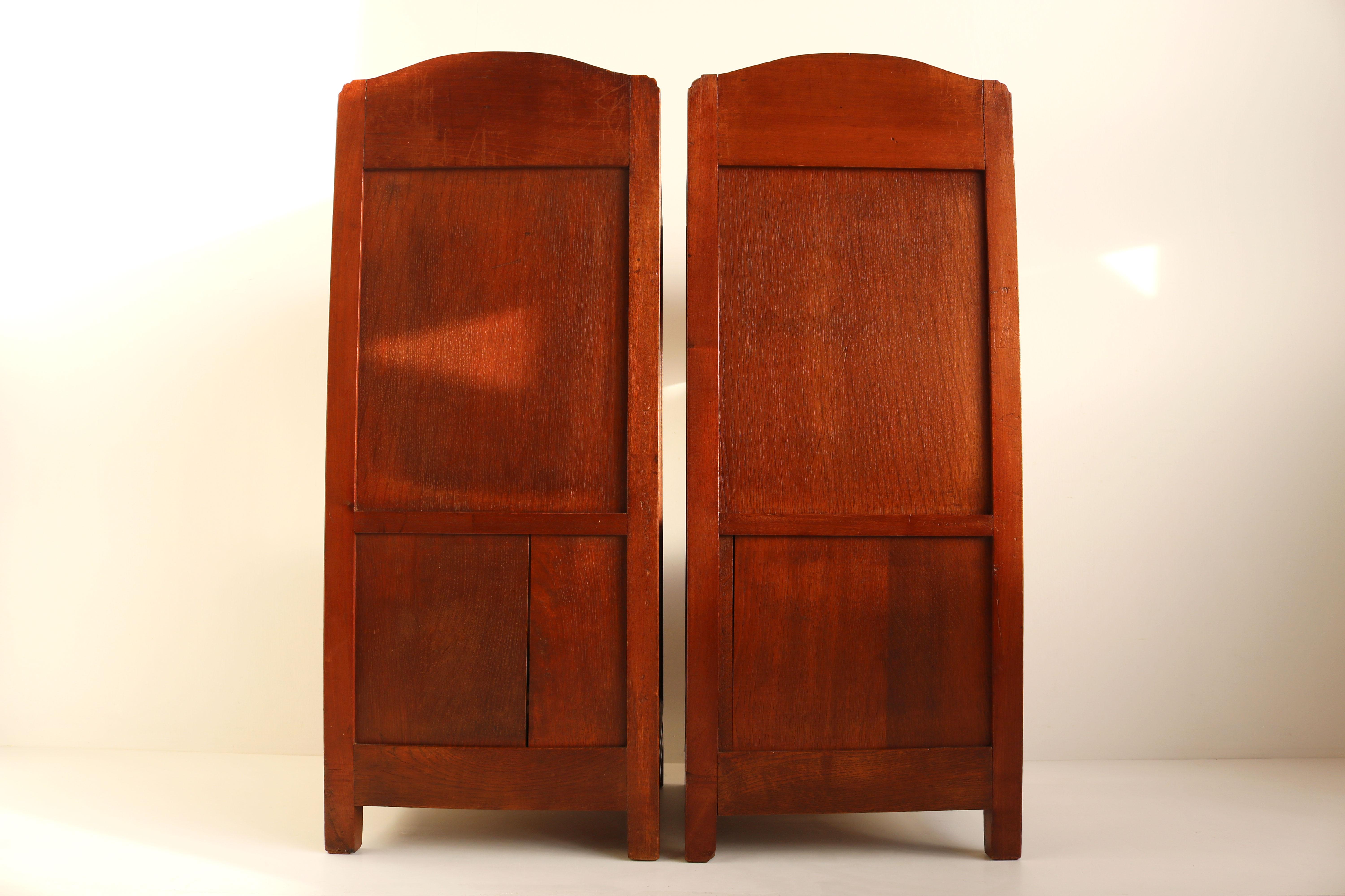 Magnifique paire de tables de nuit anciennes Art Nouveau/Art Déco Paul Alexandre Dumas en vente 5