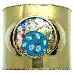 Magnifique bracelet jonc en or Art nouveau