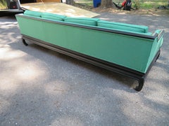 Gorgeous Asian Modern Michael Taylor style Chinoiserie Sofa Midcentury