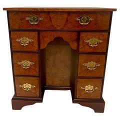 Retro Gorgeous Baker Stately Homes Collection Queen Anne Walnut & Burl Commode