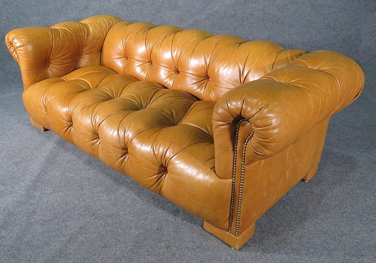 Gorgeous Baseball Glove Leather Tufted English Georgian ...