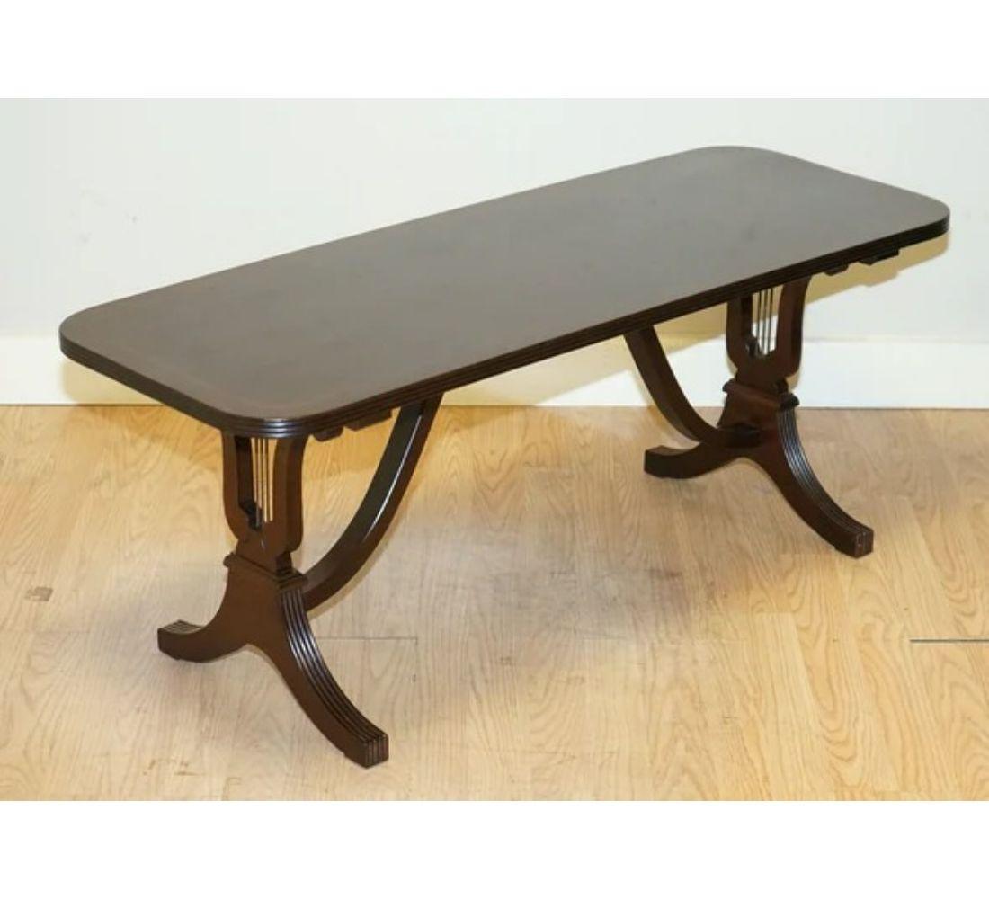 Gorgeous Bevan Funnell Regency Style Sheraton Revival Hardwood Coffee Table 3