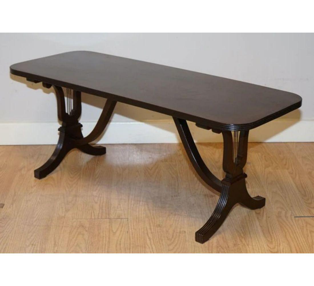 We are delighted to offer for sale this Gorgeous Bevan Funnell Regency Style Sheraton Revival coffee table.

A solid and well-made coffee table in the Sheraton revival style. We have lightly restored this table by cleaning, hand waxing and