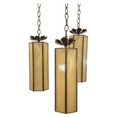 Gorgeous Brass Lotus Chandelier Pendant Shades