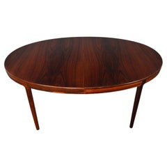 Gorgeous Brazilian Rosewood Oval Dining Table by Harry østergaard