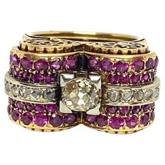 Gorgeous "Bridge" Ring, about 1940