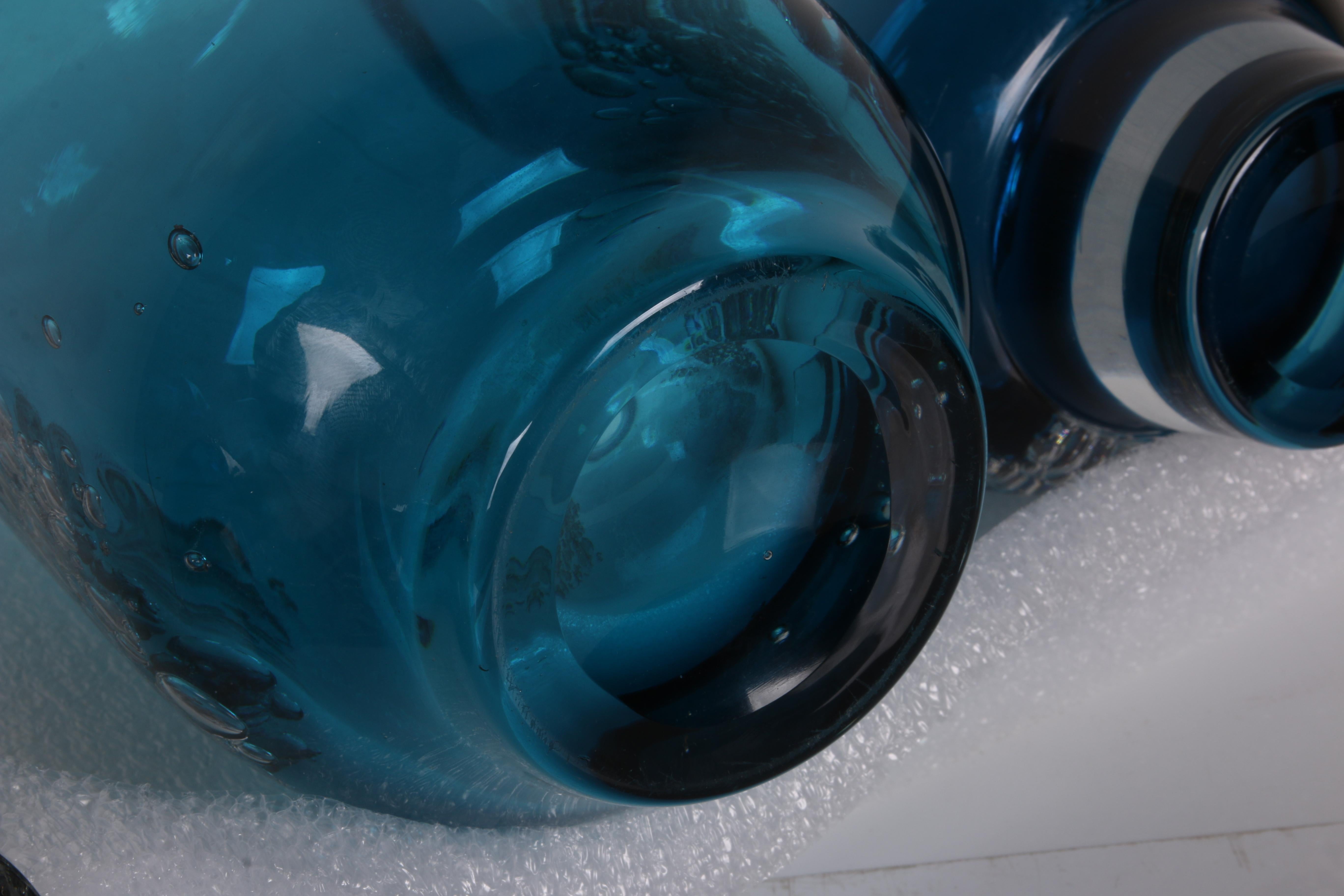 superbe BUBBLE ART GLASS Trio by 