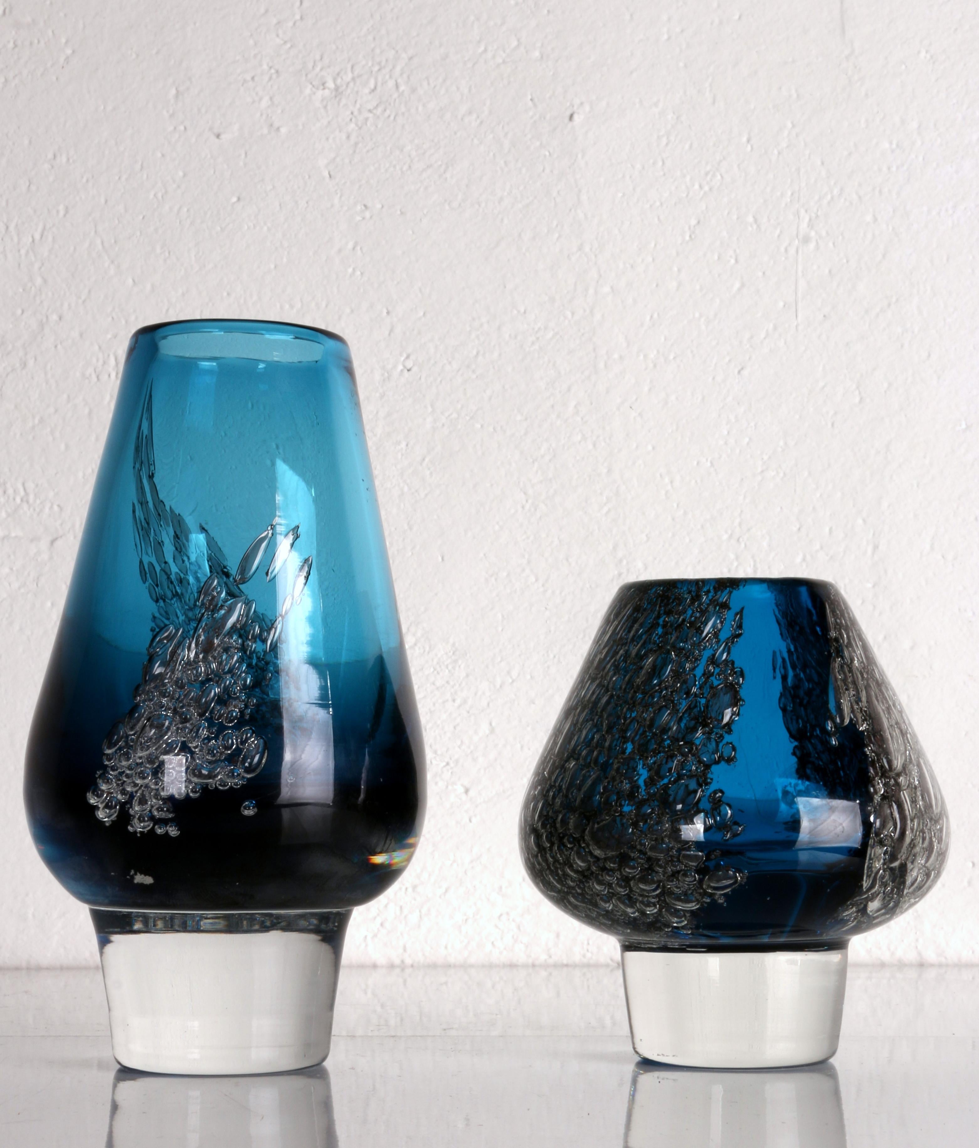 superbe BUBBLE ART GLASS Trio by 