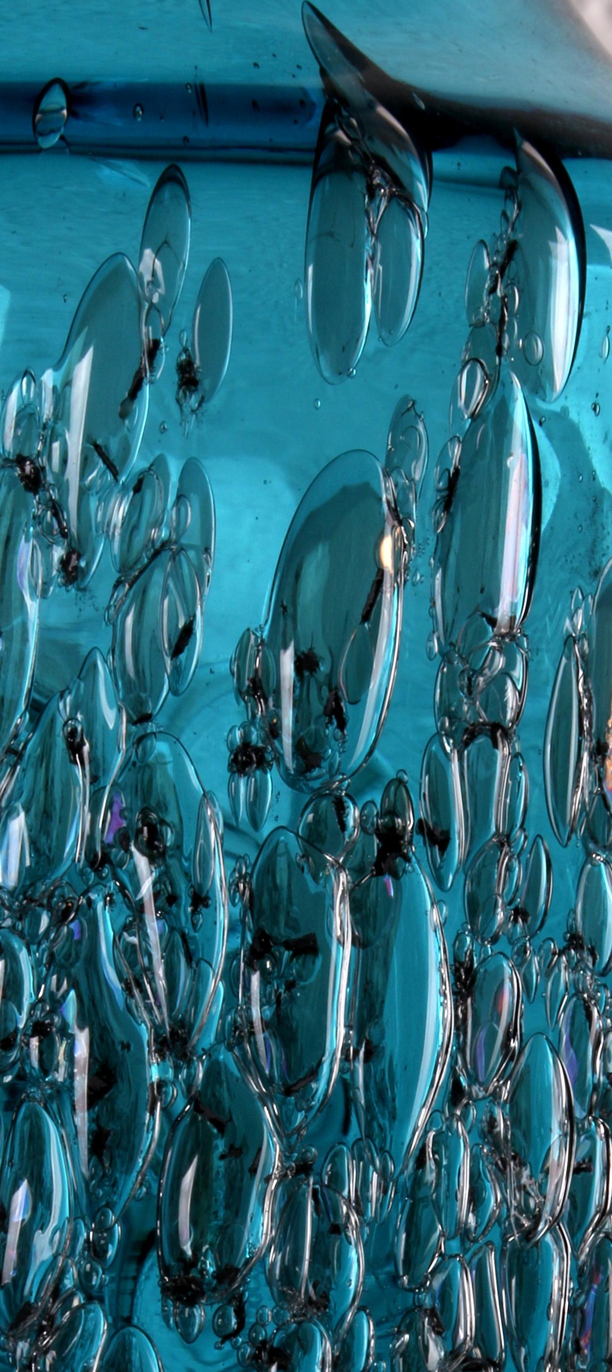 superbe BUBBLE ART GLASS Trio by 