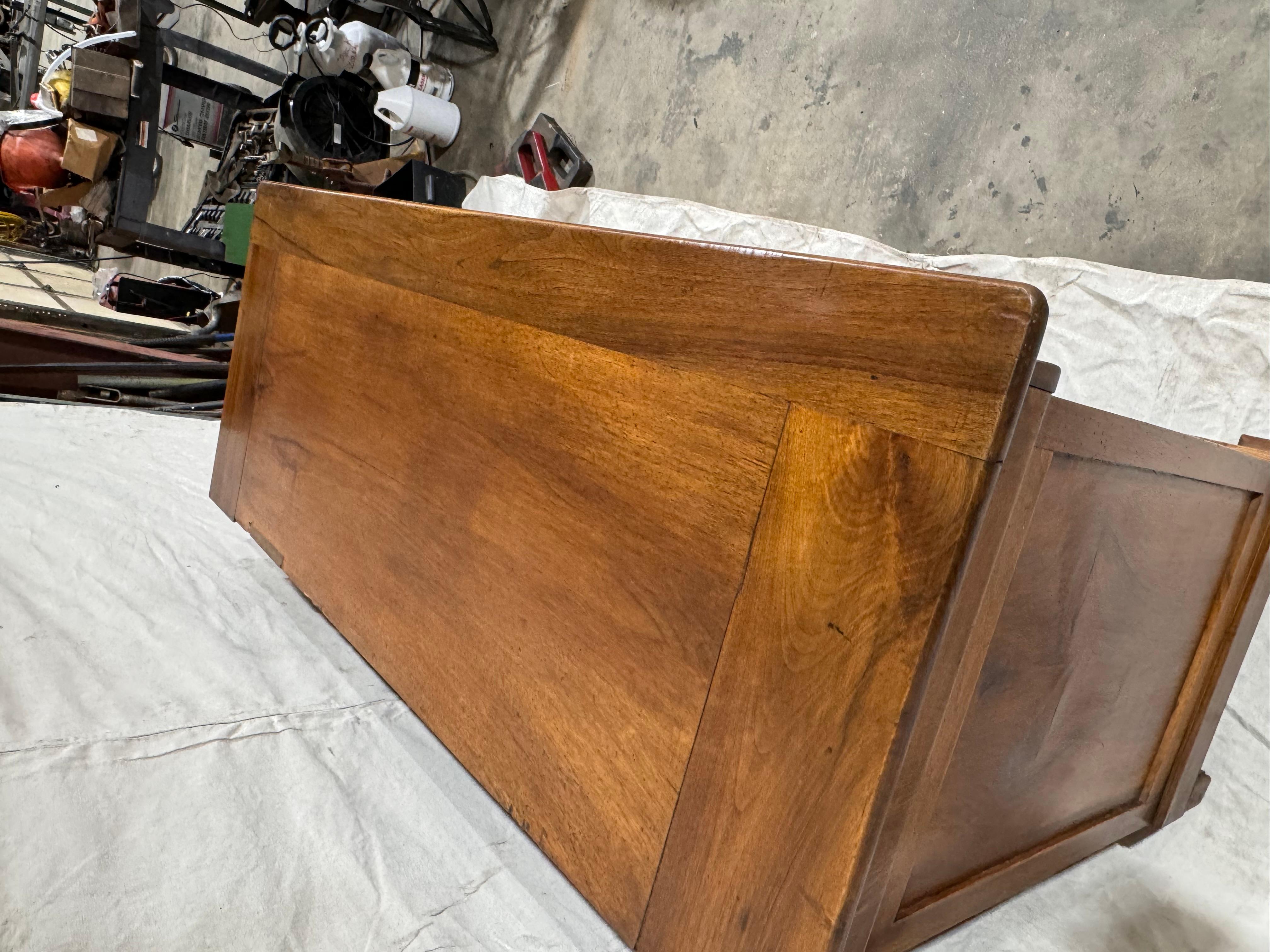 Gorgeous Burl Veneer Louis Phillipe Cabinet In Good Condition In Nashville, TN