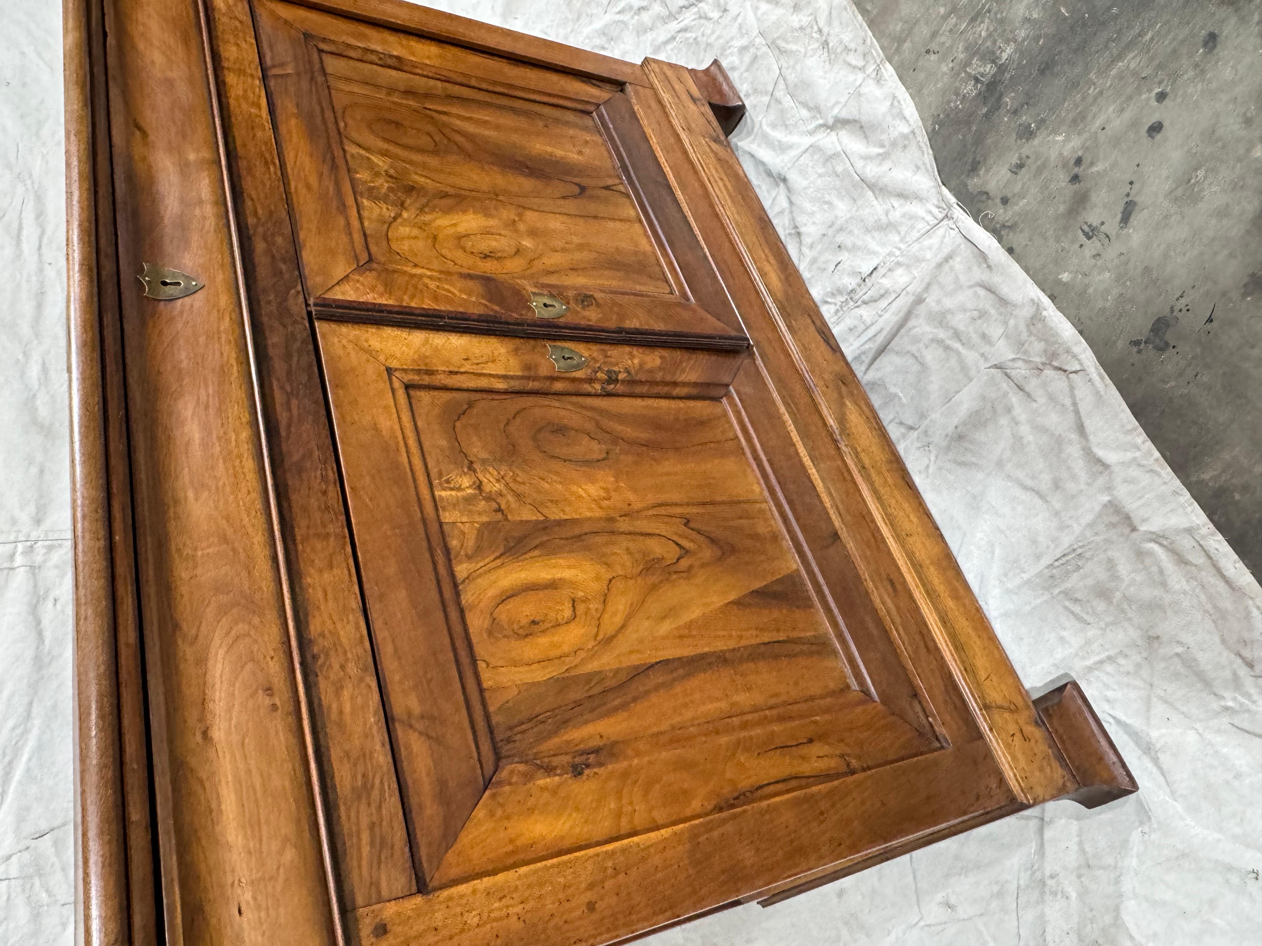 Late 19th Century Gorgeous Burl Veneer Louis Phillipe Cabinet