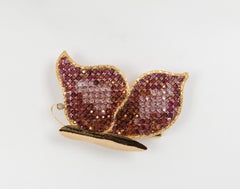 Gorgeous Butterfly Sconce Faceted Crystal Glass , Palwa, 1970s