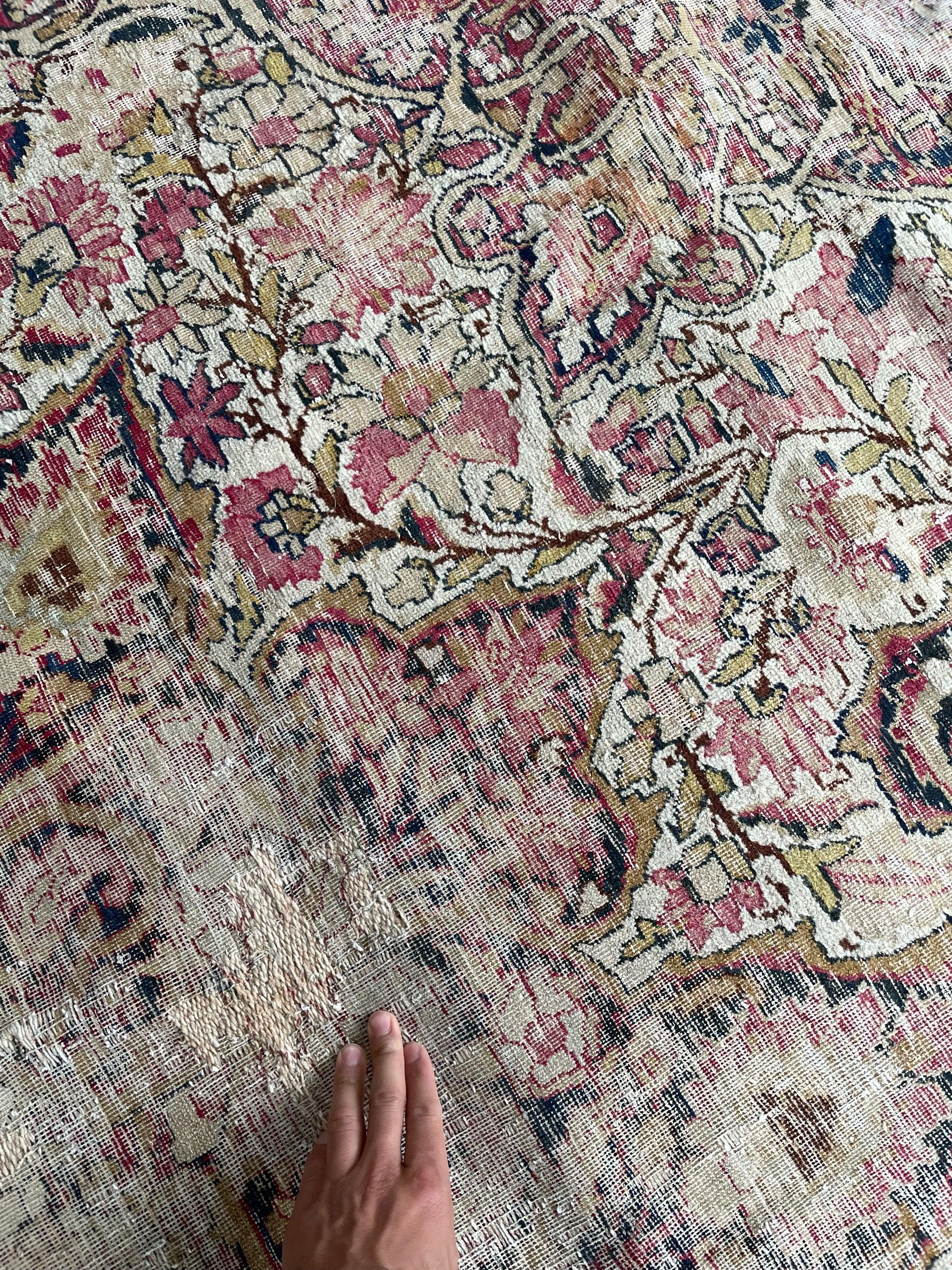 Gorgeous Character-Rich Muted Antique Kermanshah Rug, circa 1900's For Sale 6