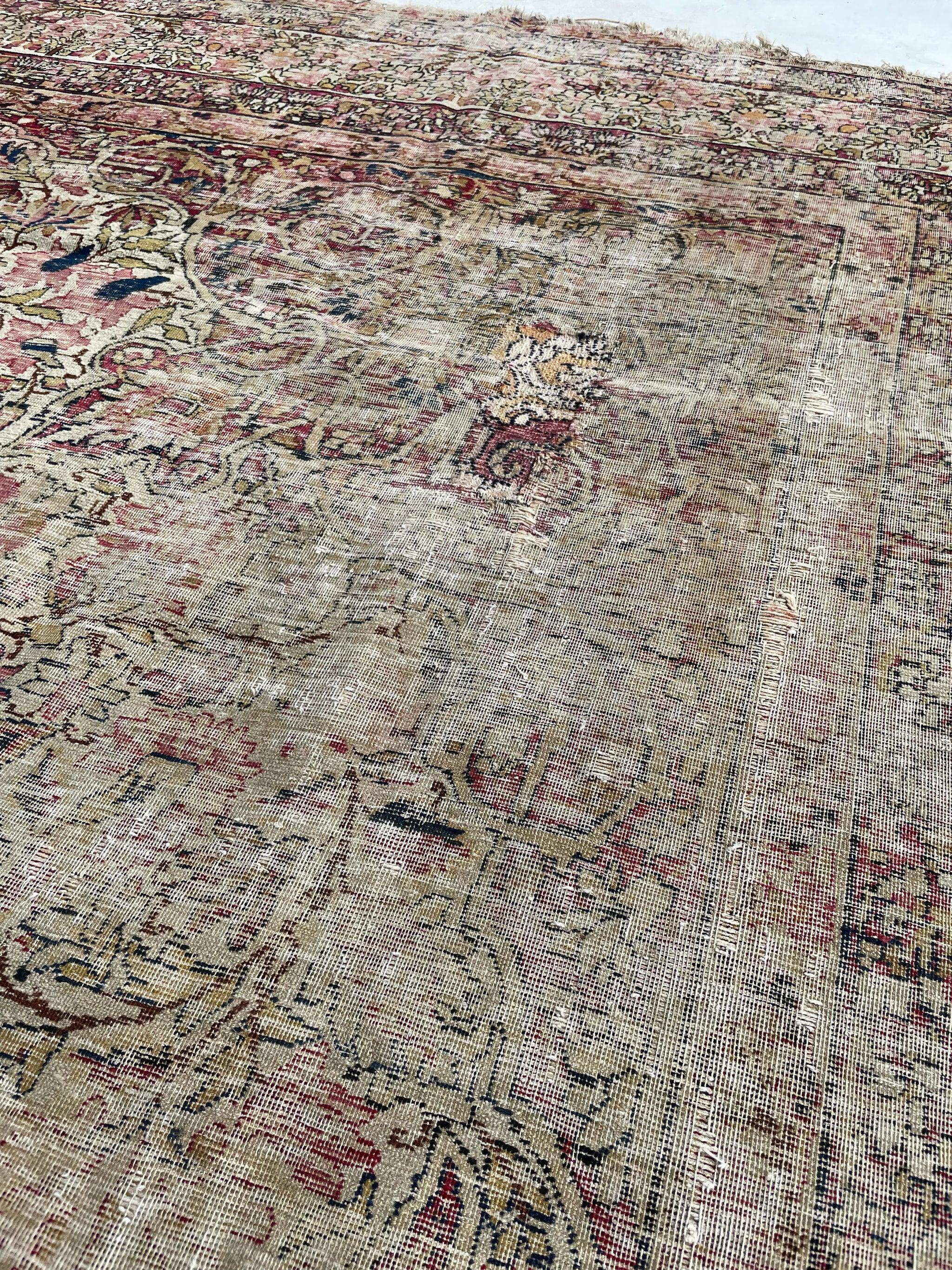 Gorgeous Character-Rich Muted Antique Kermanshah Rug, circa 1900's For Sale 9