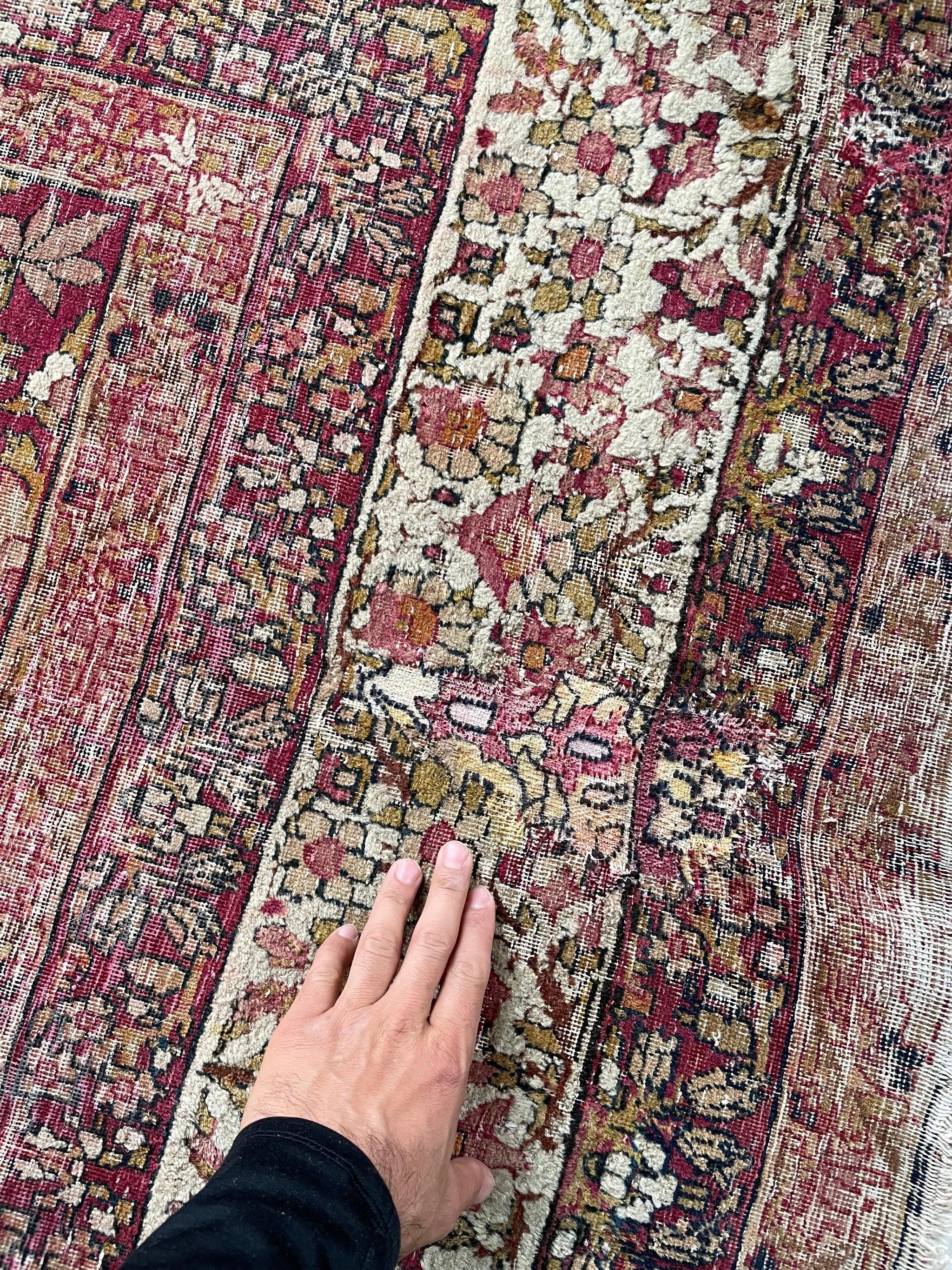 Gorgeous Character-Rich Muted Antique Kermanshah Rug, circa 1900's For Sale 2