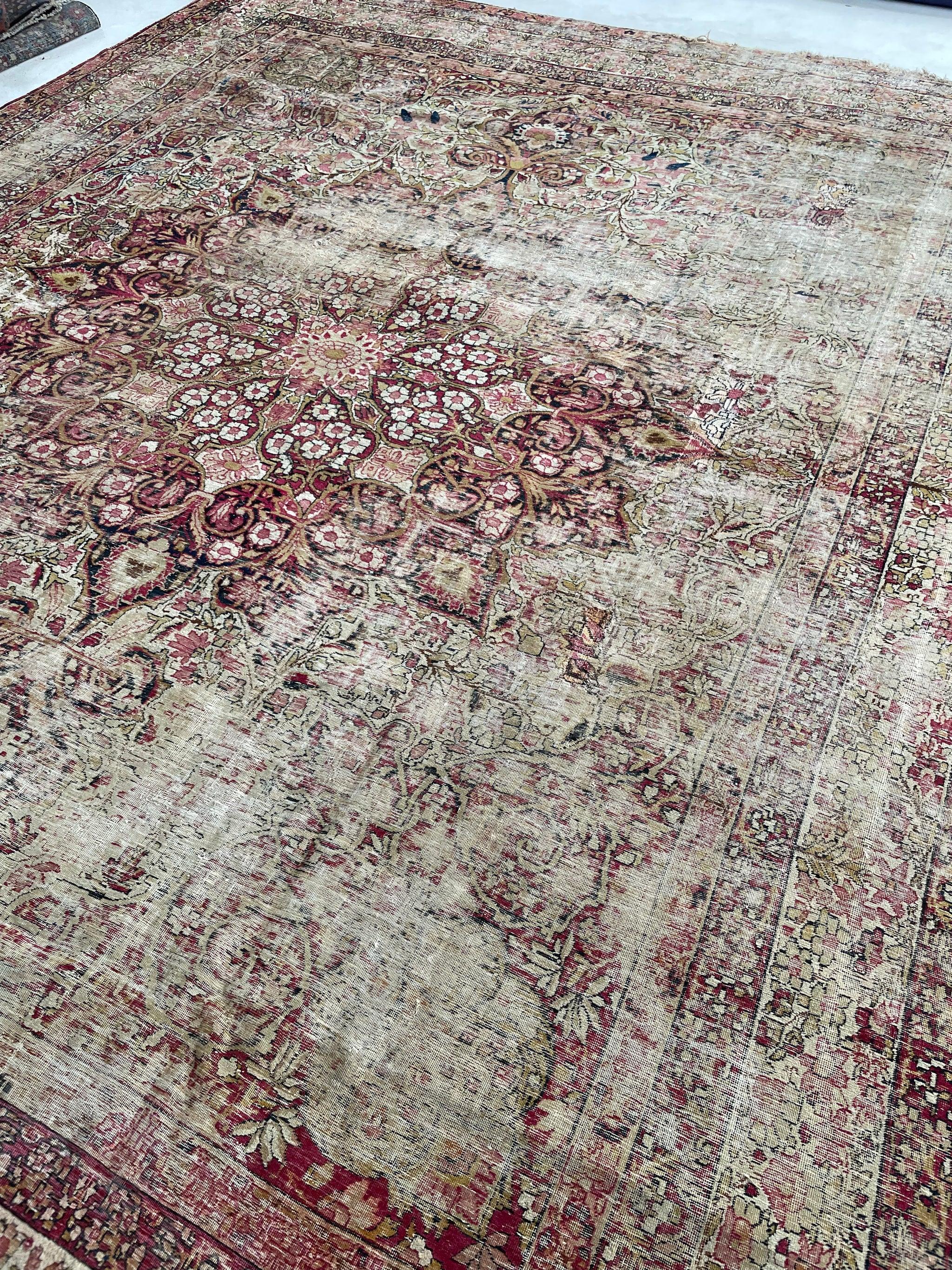 Gorgeous Character-Rich Muted Antique Kermanshah Rug, circa 1900's For Sale 3