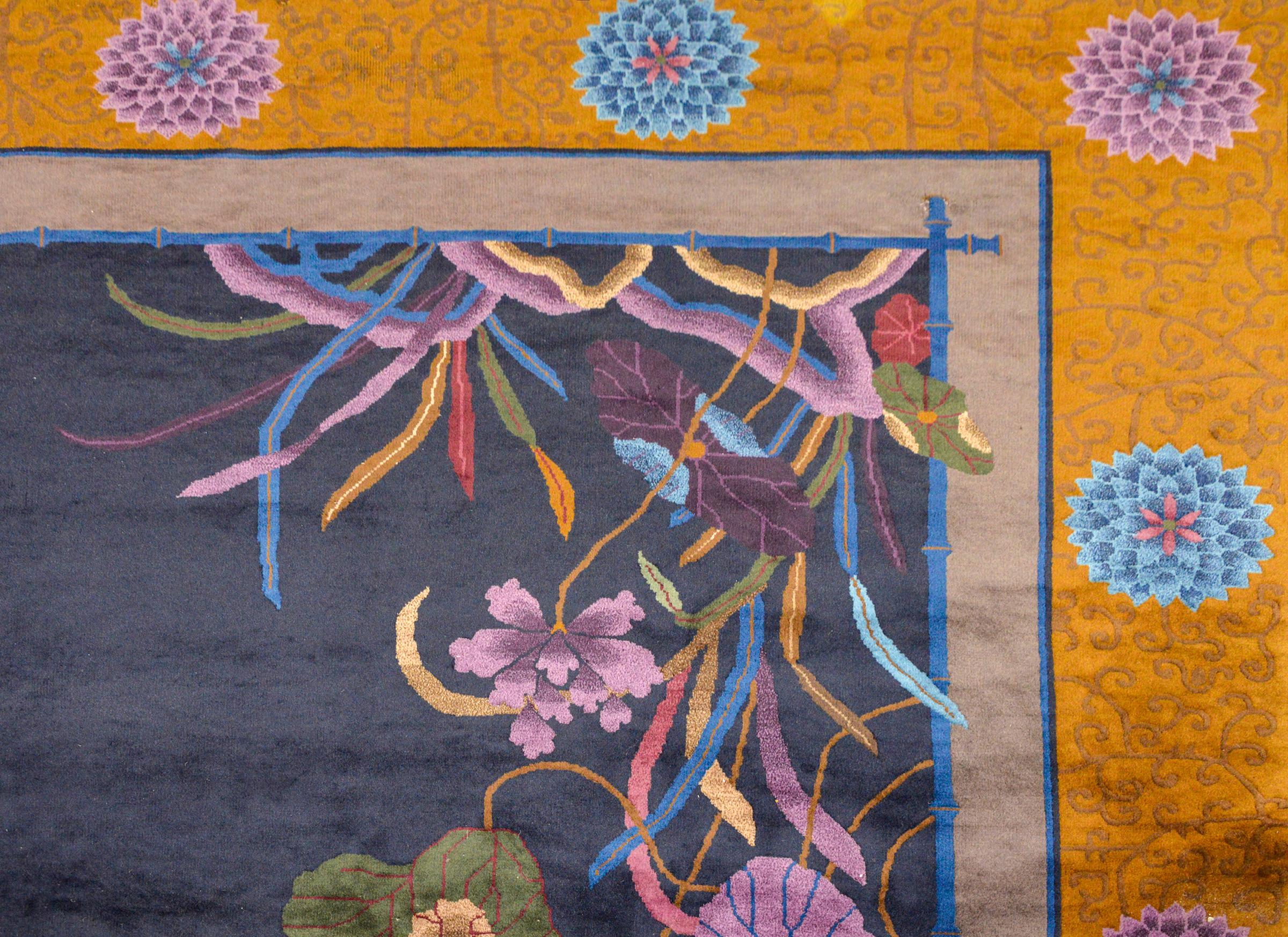 Gorgeous Chinese Art Deco Rug For Sale 1