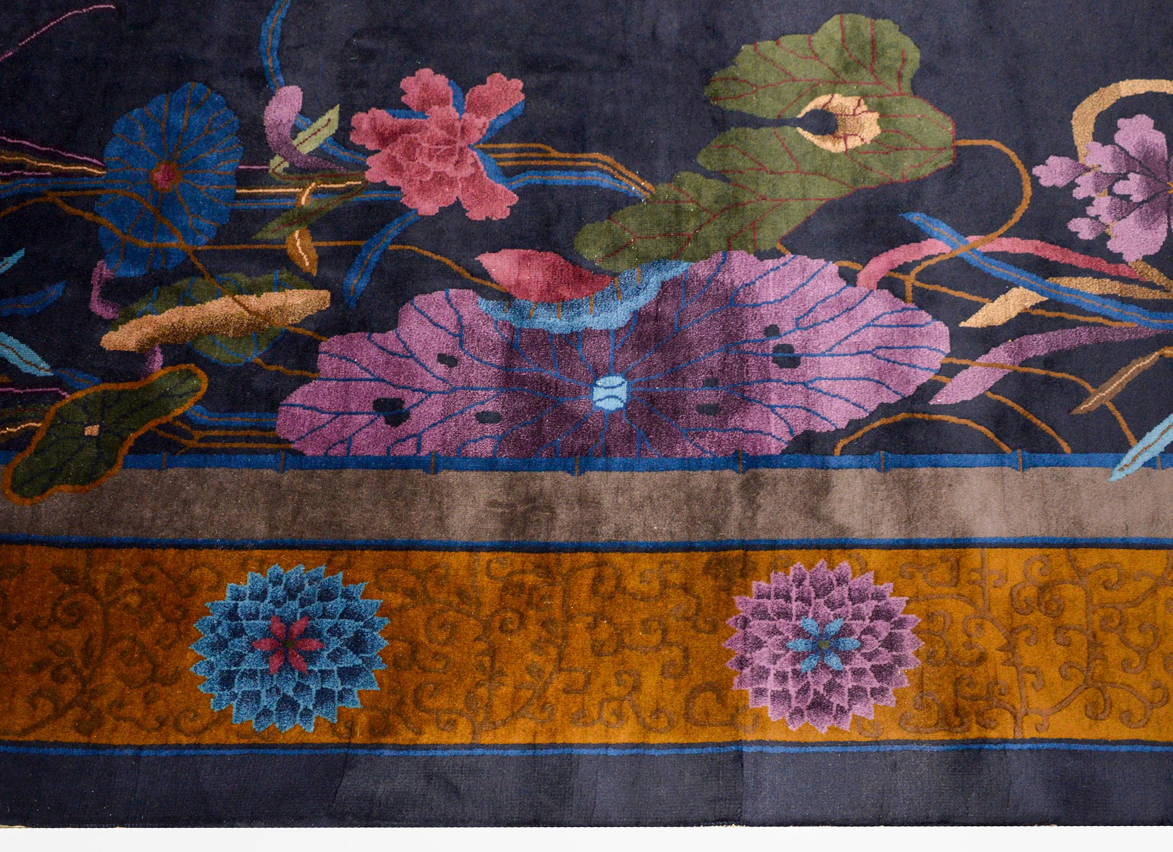 Gorgeous Chinese Art Deco Rug For Sale 2