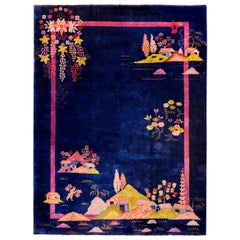 Wunderschöner chinesischer Art-Déco-Teppich