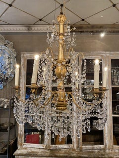 Gorgeous Church Gilt Chandelier, France, 1900-1920