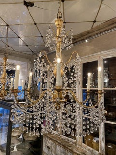 Gorgeous Church Gilt Chandelier, France, 1900-1920