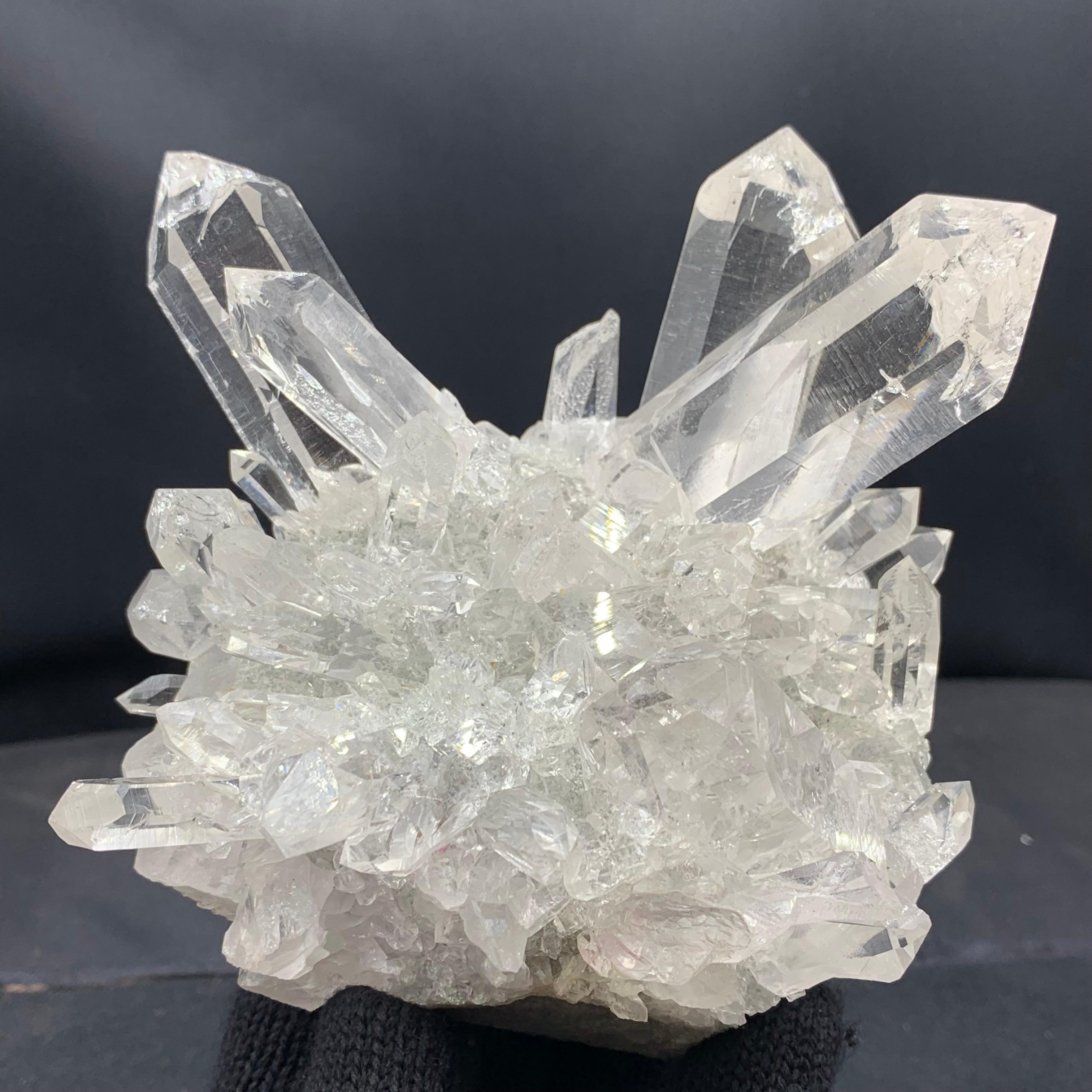 Gorgeous Cluster Of Quartz Crystals Shooting Out Of Matrix From India For Sale 5