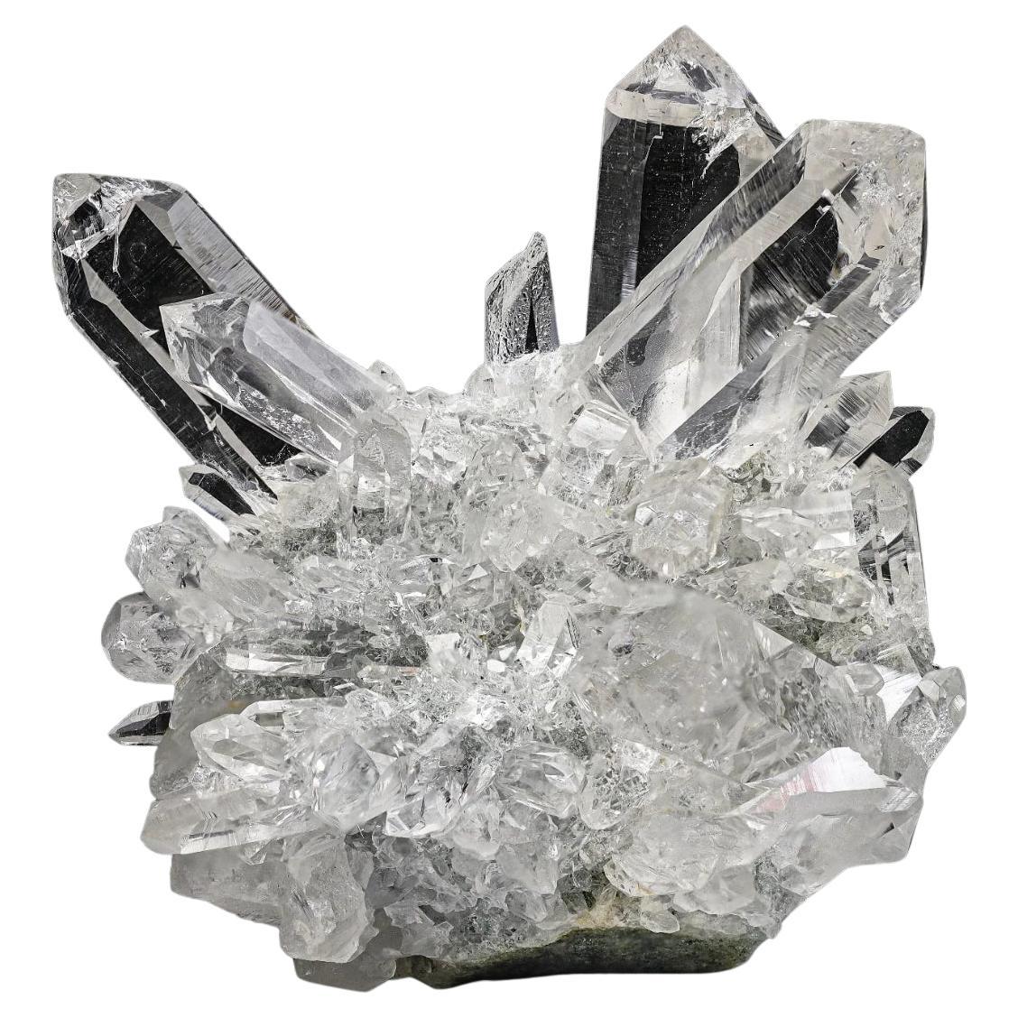 Gorgeous Cluster Of Quartz Crystals Shooting Out Of Matrix From India
