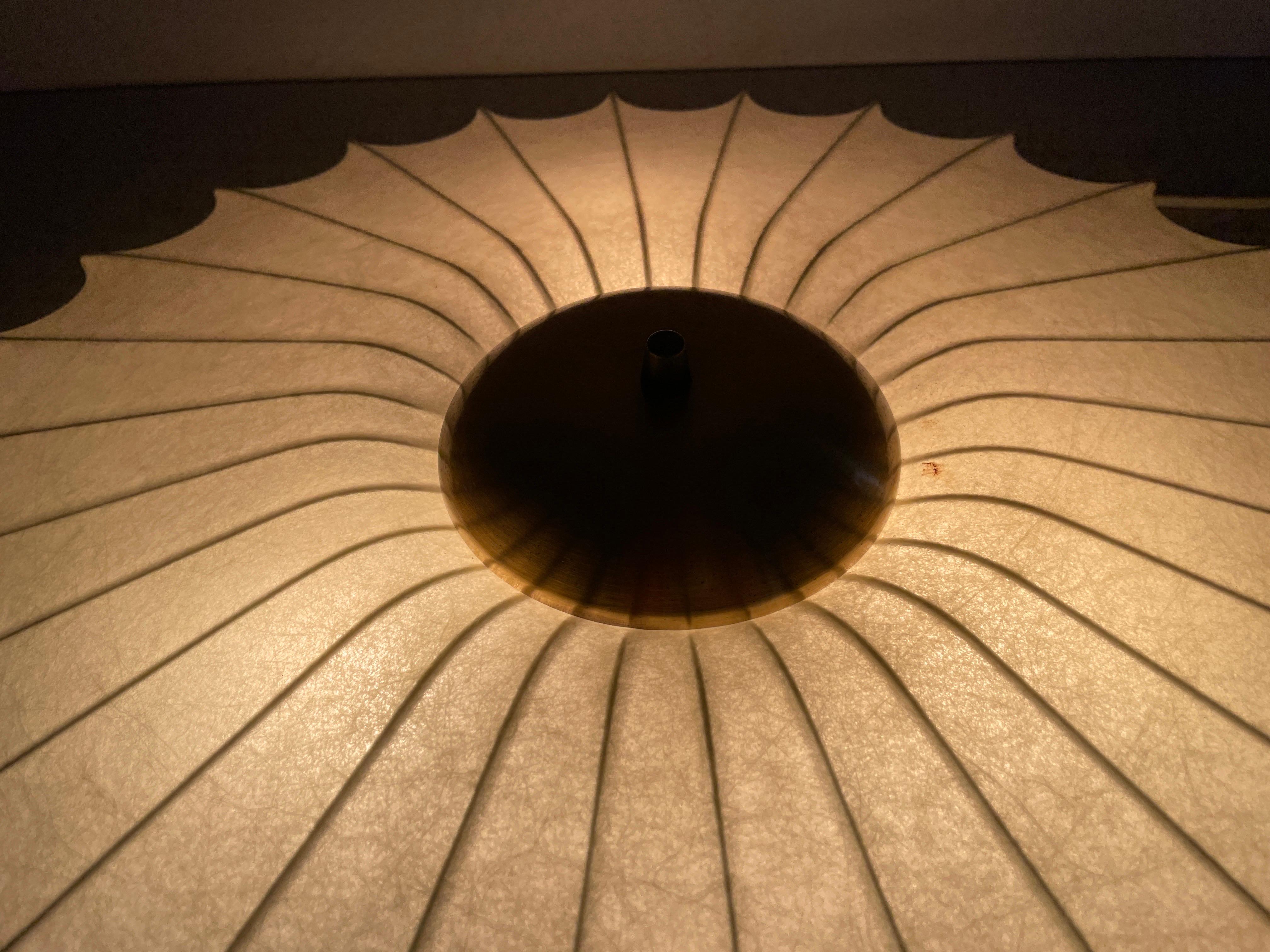 Splendida lampada da soffitto Cocoon Large Flush Mount di GOLDKANT, anni '60, Germania in vendita 9