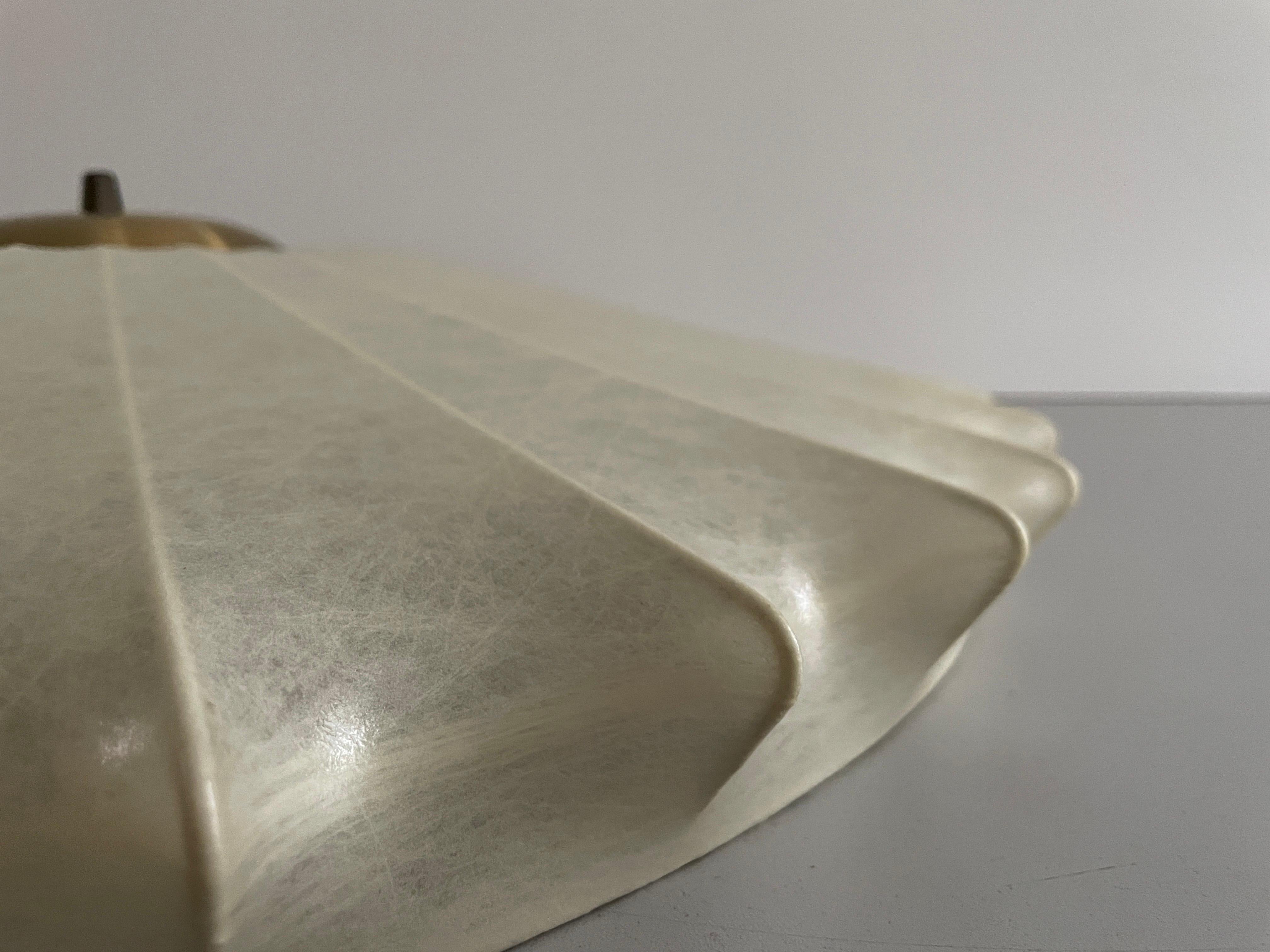 Resina Splendida lampada da soffitto Cocoon Large Flush Mount di GOLDKANT, anni '60, Germania in vendita
