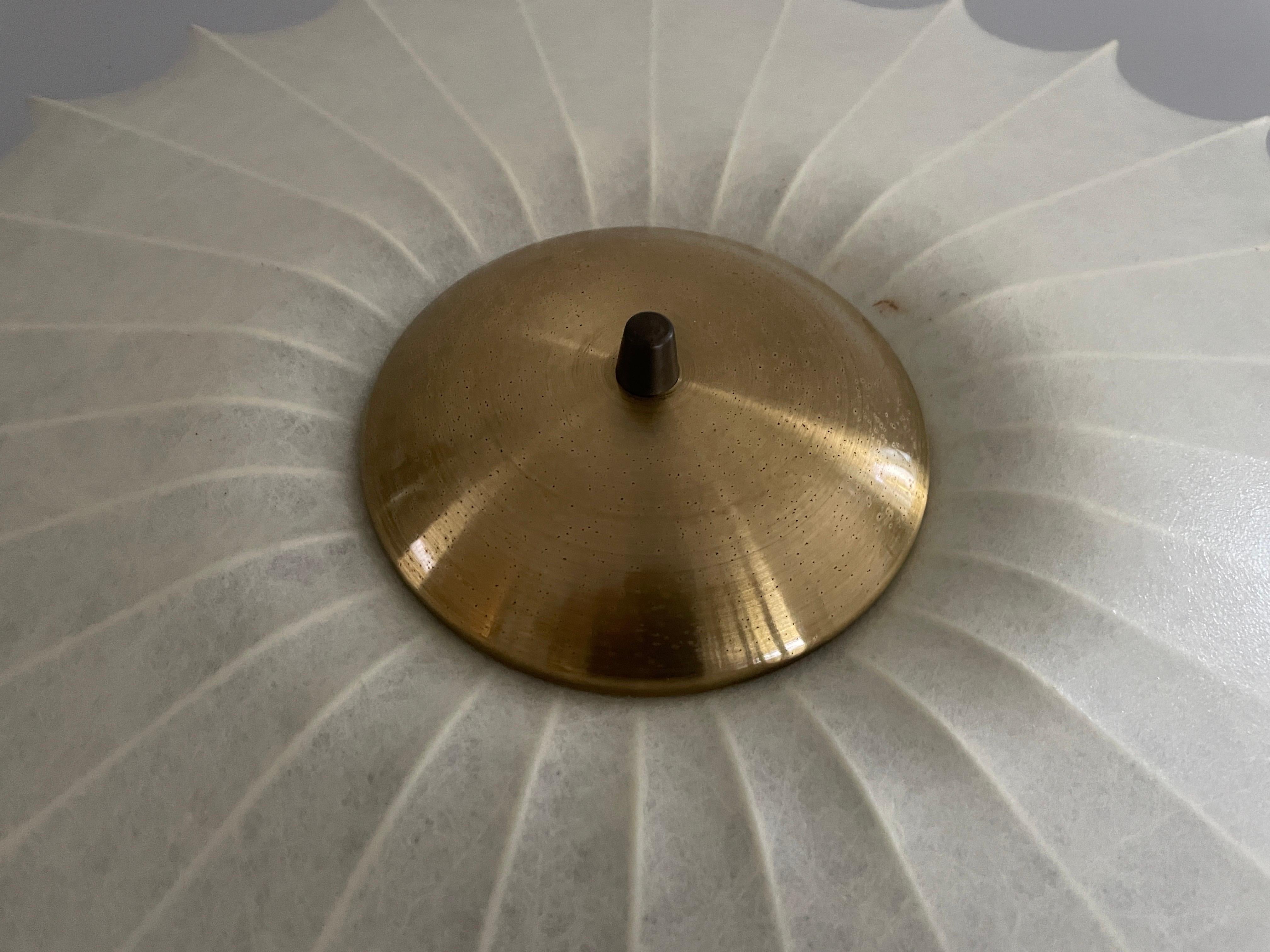Splendida lampada da soffitto Cocoon Large Flush Mount di GOLDKANT, anni '60, Germania in vendita 1