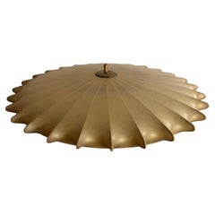 Preciosa lámpara de techo Cocoon Large Flush Mount de GOLDKANT, años 60, Alemania