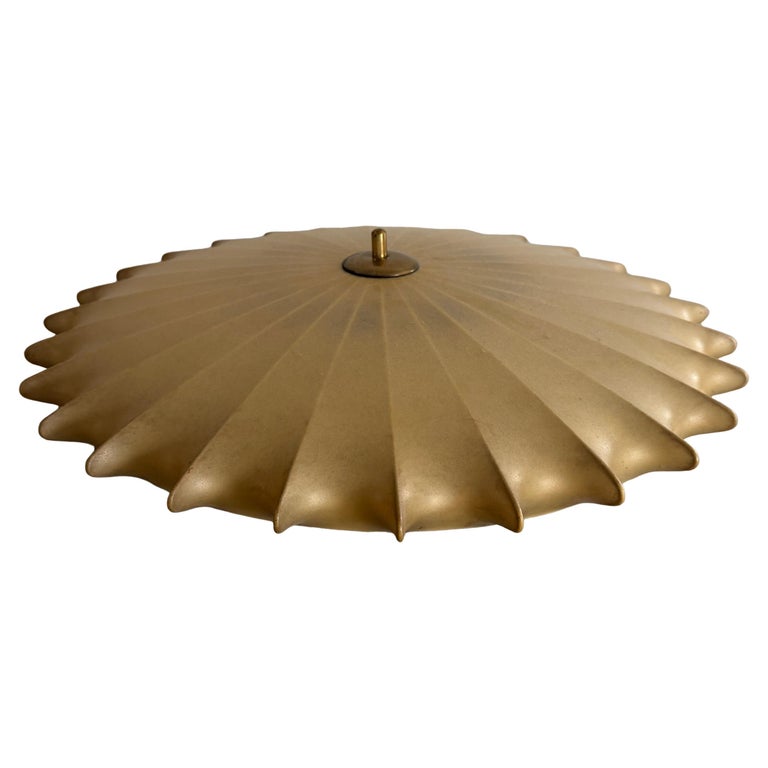 Gorgeous Cocoon Large Flush Mount Ceiling Lamp by GOLDKANT, 1960s, Germany