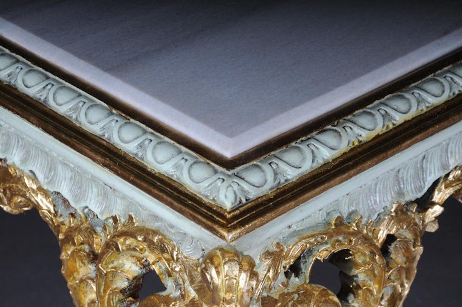 Hand-Carved Gorgeous Console or Sideboard in the Baroque Style, Beechwood For Sale