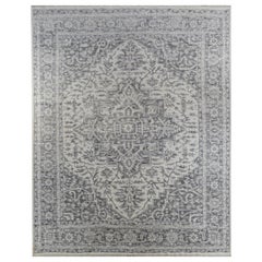 Magnifique tapis indien contemporain Serpai