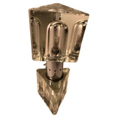 Gorgeous crystal table lamp by Fidenza Vetraria Italia 1960s