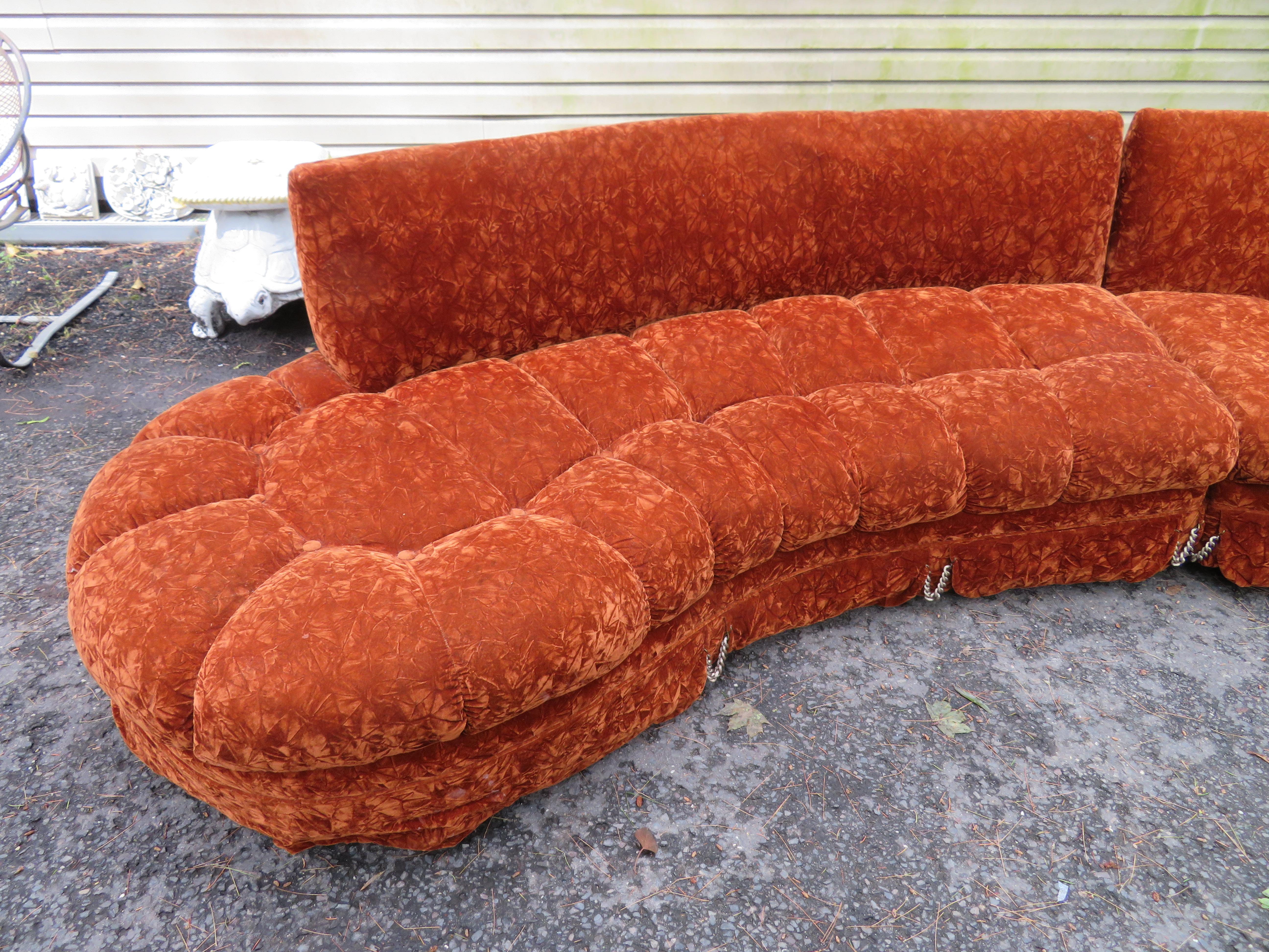 vintage sectional couch