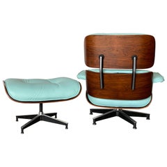 Magnifique salon et repose-pieds Eames personnalisés par Herman Miller avec cuir neuf