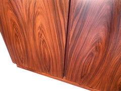 Gorgeous Danish Modern Rosewood Credenza and Hutch/China Cabinet by Rasmus
