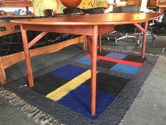 Gorgeous Danish Teak Oval Dining Table Commissioned by Illum Bolighus Midcentury