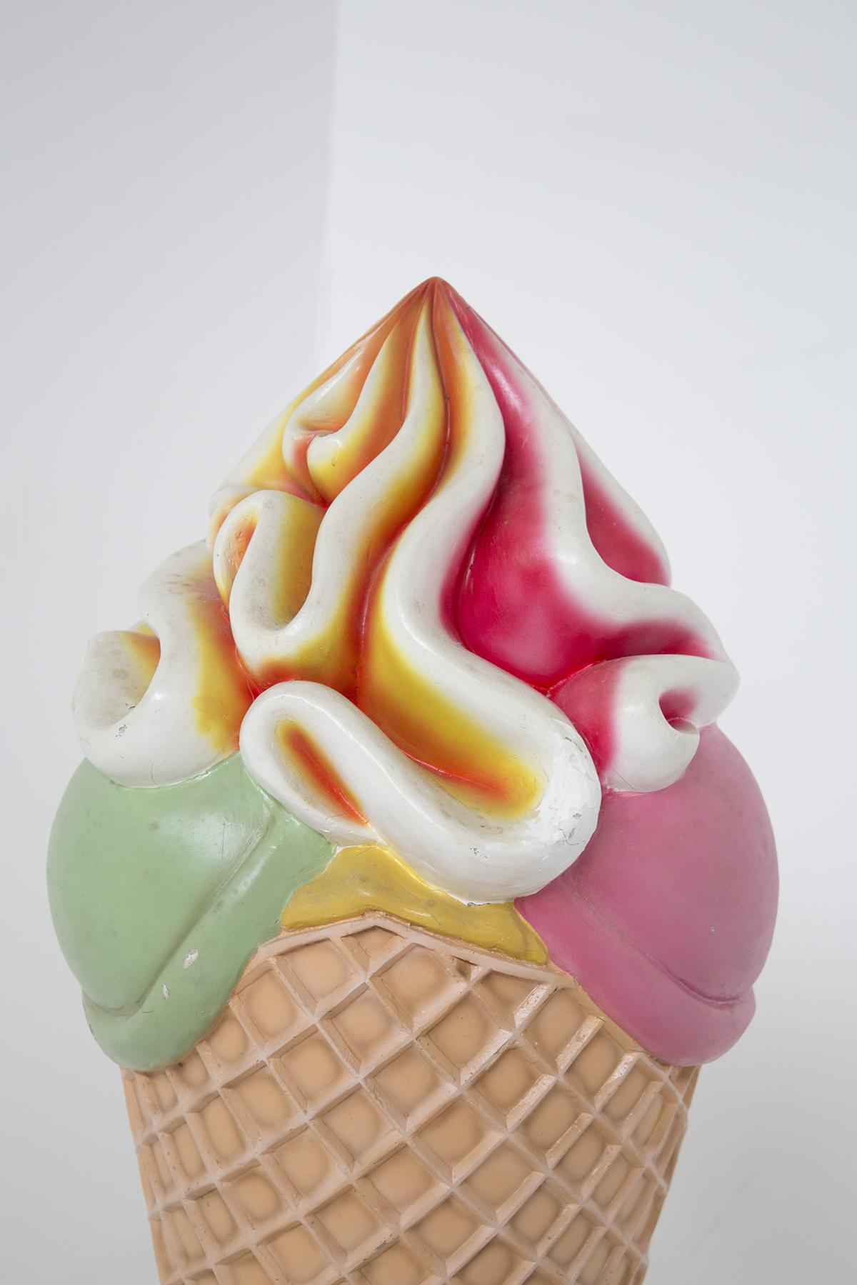 Italian Gorgeous Decorative Mid Century Ice Cream Statue For Sale