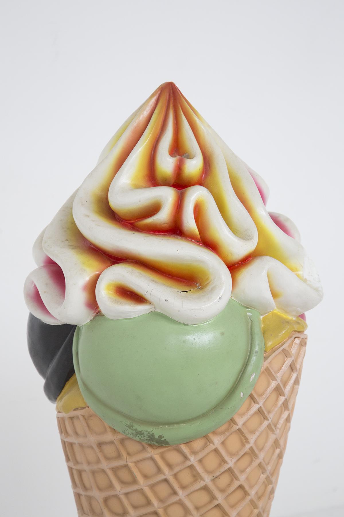 Mid-20th Century Gorgeous Decorative Mid Century Ice Cream Statue For Sale