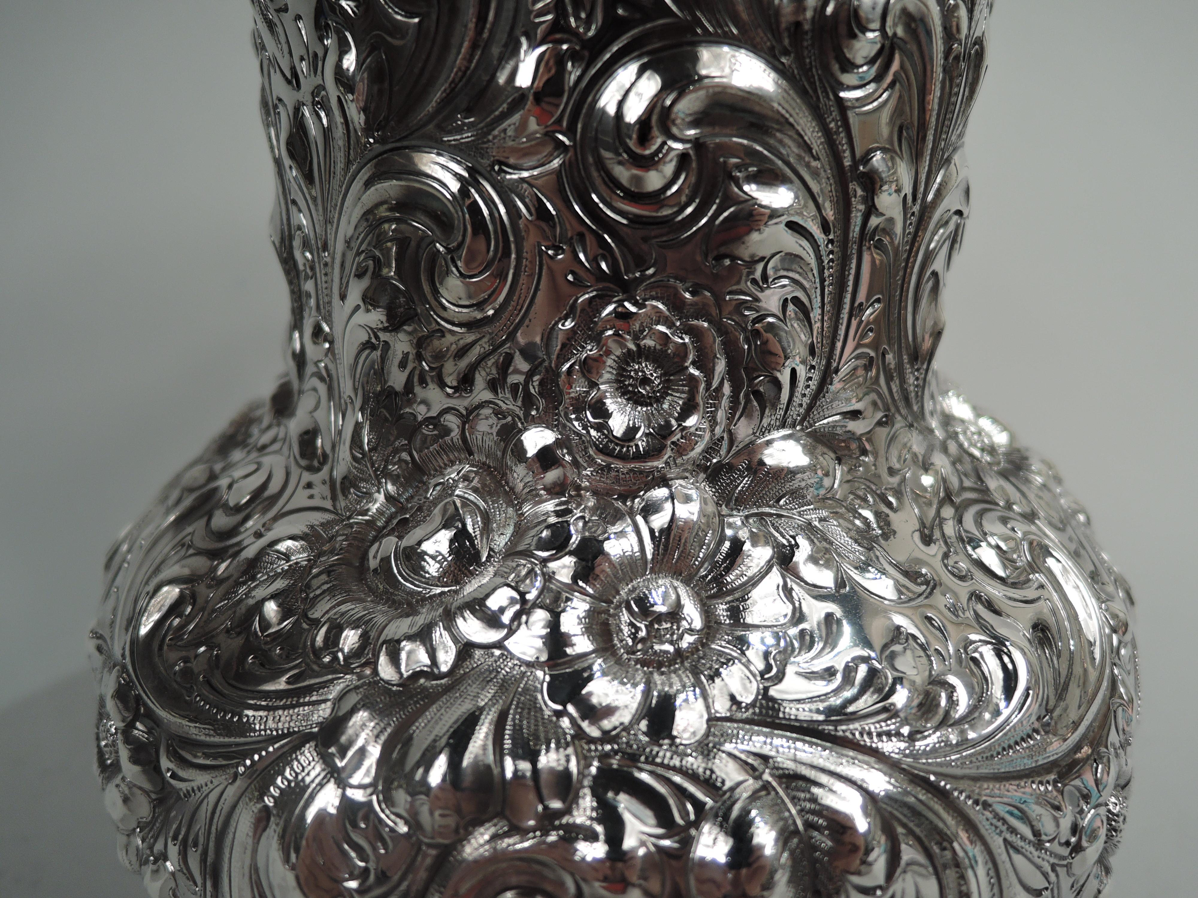 Gorgeous Dominick and Haff Repousse Sterling Silver Water Pitcher For ...