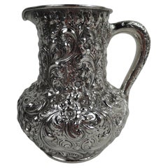 Gorgeous Dominick & Haff Repousse Sterling Silver Water Pitcher