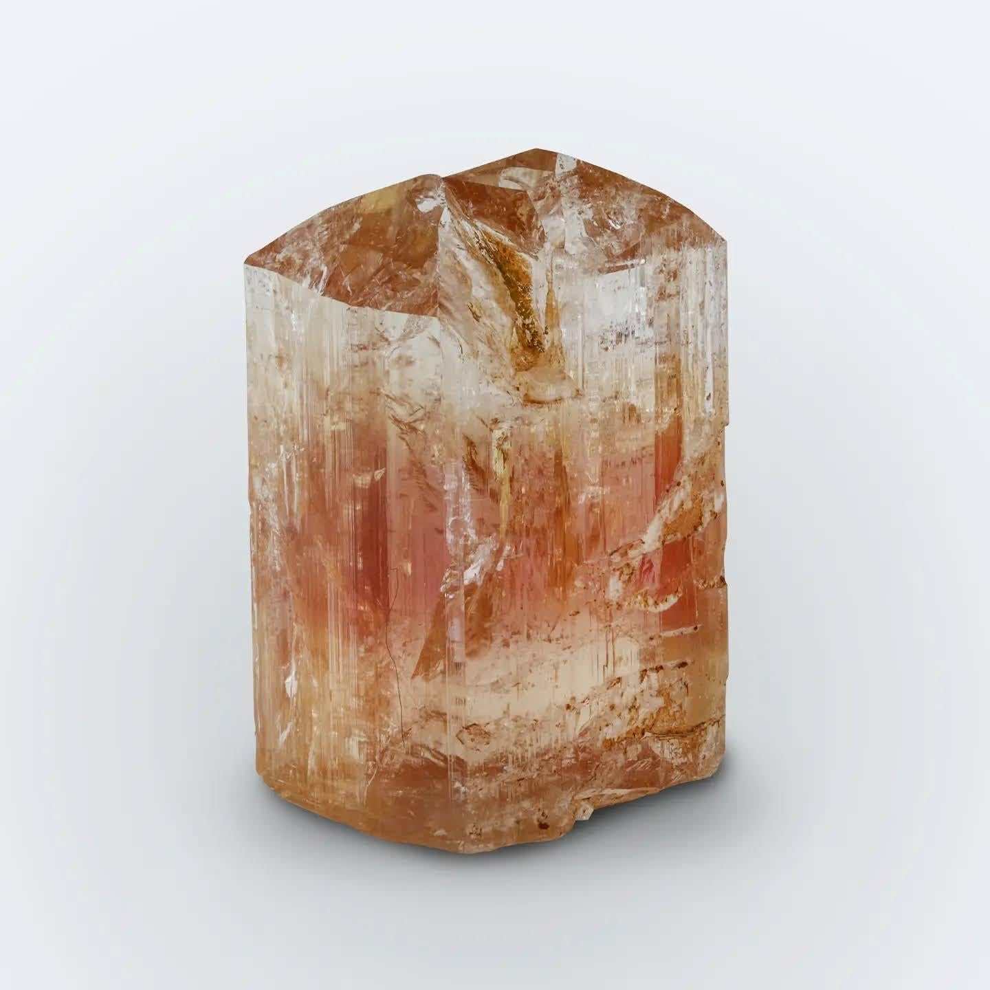 Art Deco Gorgeous Double Terminated Topaz Crystal With Great Luster From Pakistan For Sale