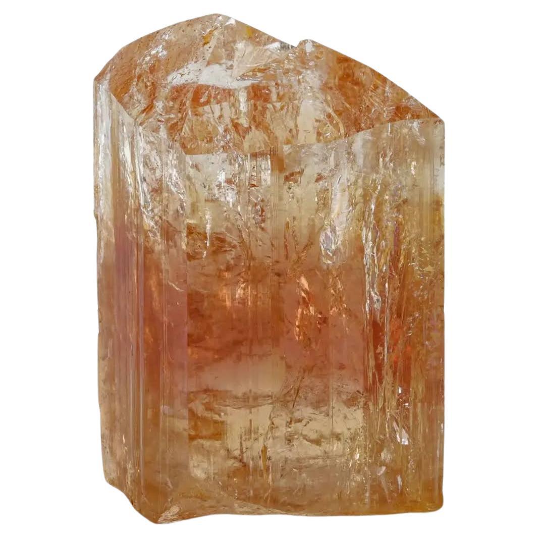Gorgeous Double Terminated Topaz Crystal With Great Luster From Pakistan For Sale