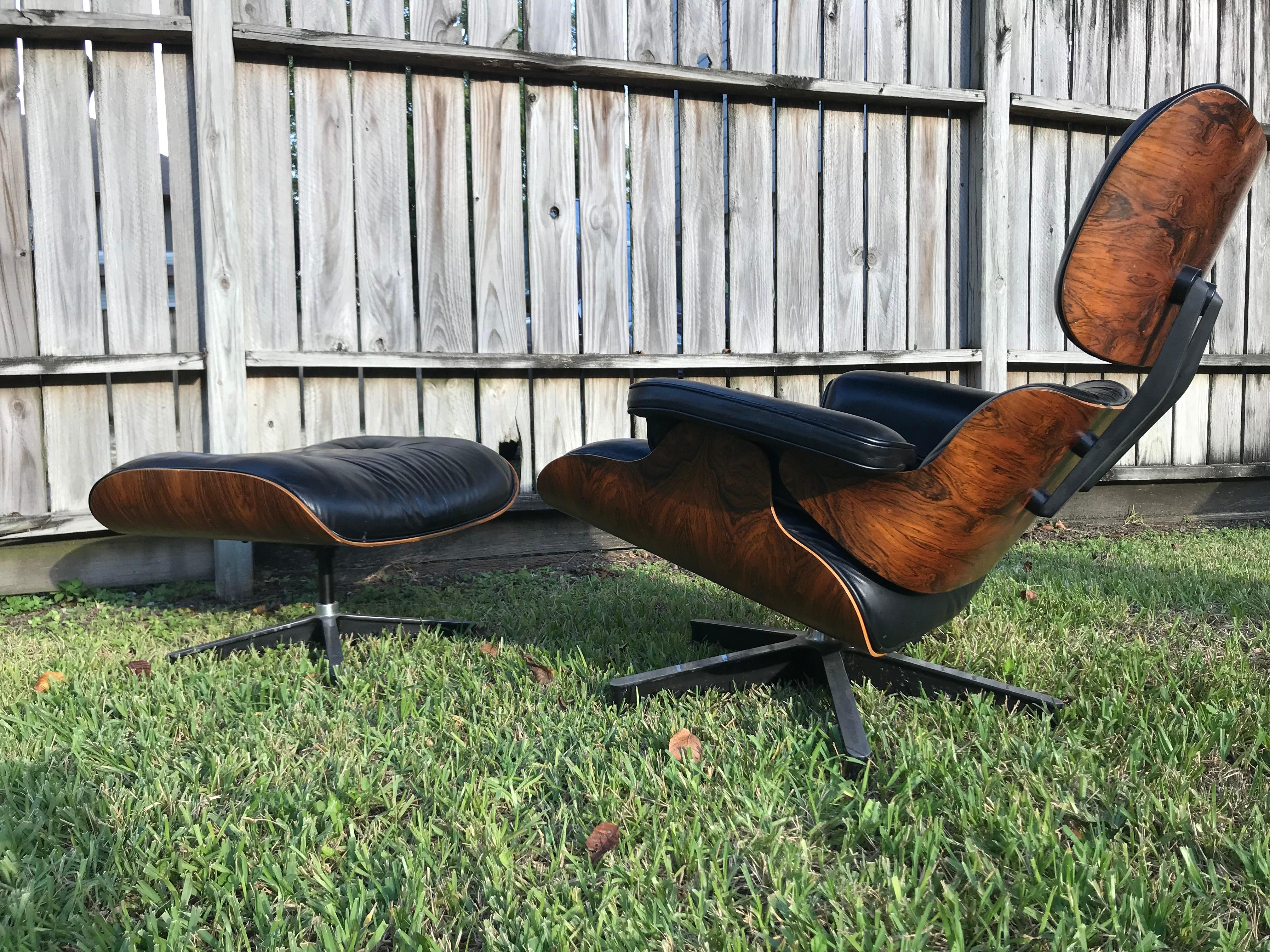 American Gorgeous Eames Lounge and Ottoman for Herman Miller