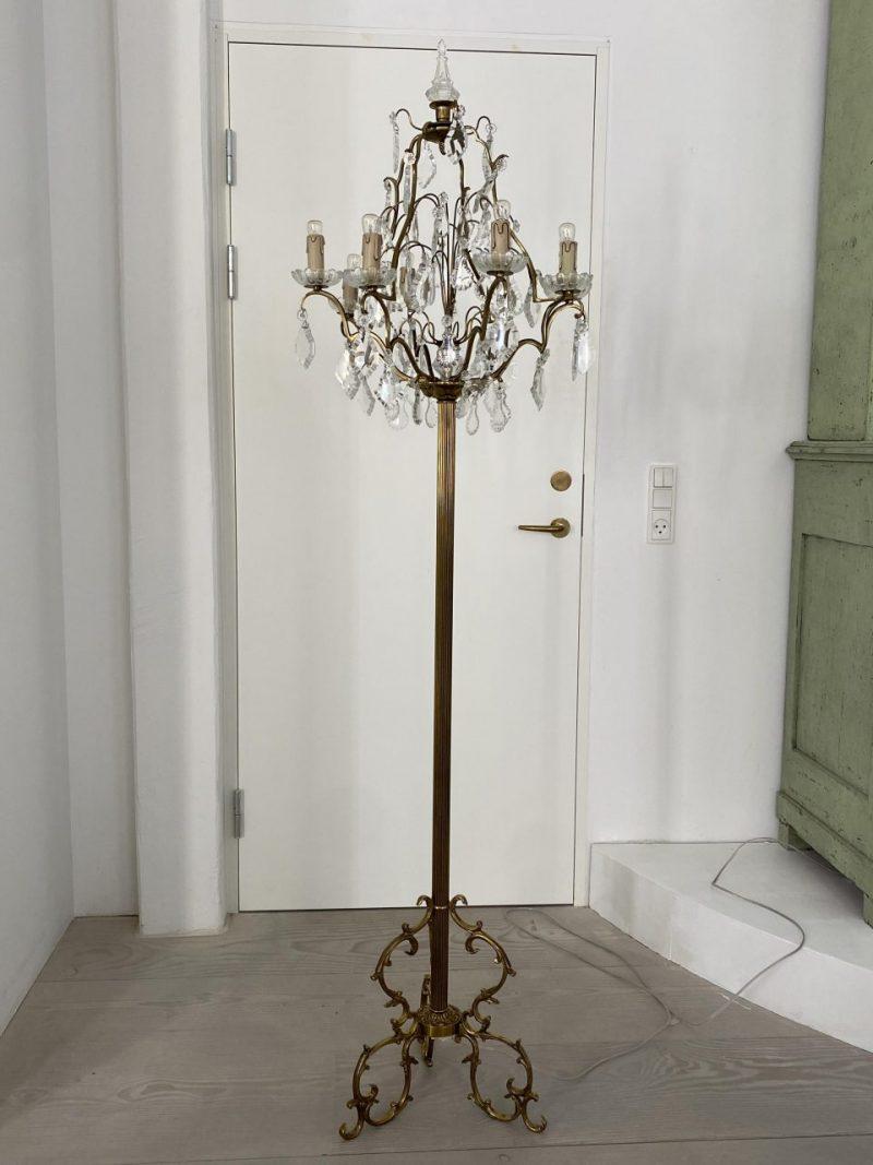 vintage chandelier floor lamp