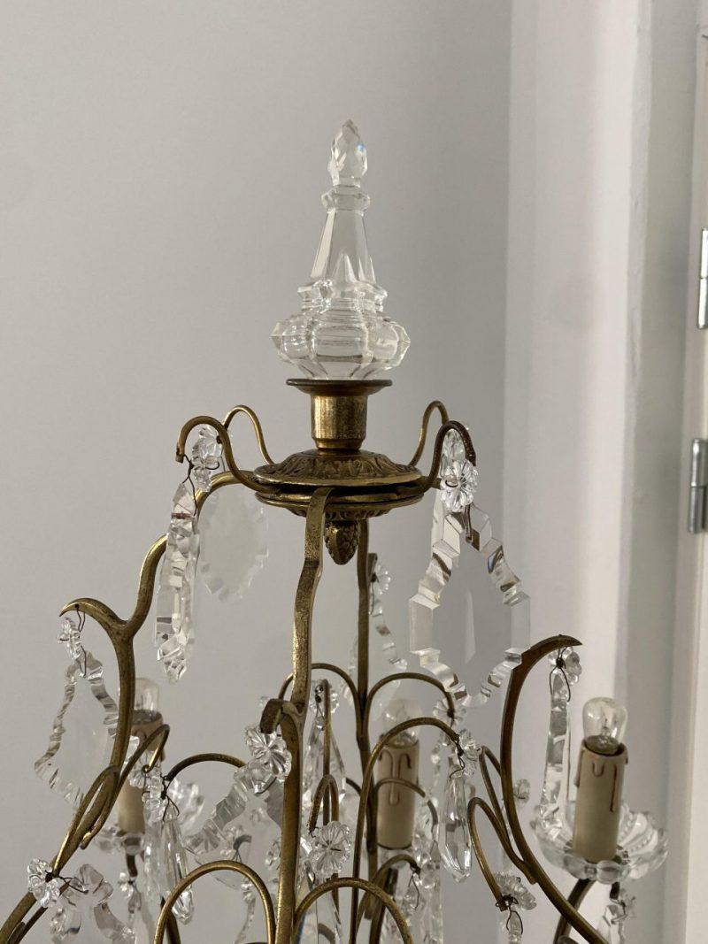 Gorgeous Early 20th Century Chandelier Floor Lamp In Good Condition For Sale In Copenhagen K, DK
